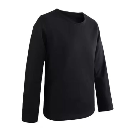 Black Anti-Cut® Knife-Proof Long Shirts Stab-Resistant